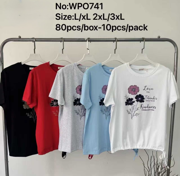 Bluzki damskie Roz L-3XL, Mix Kolor Paczka 10 szt